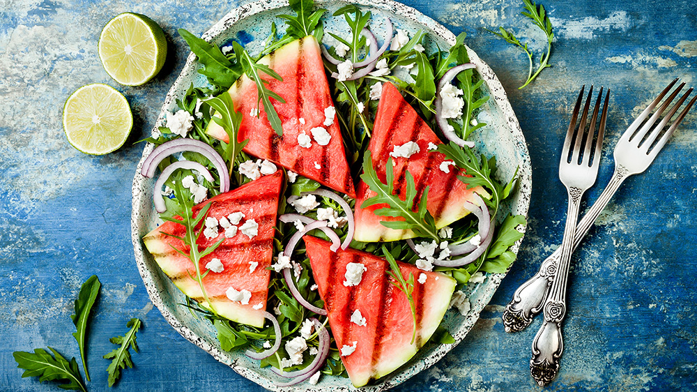 Gegrillte Wassermelone