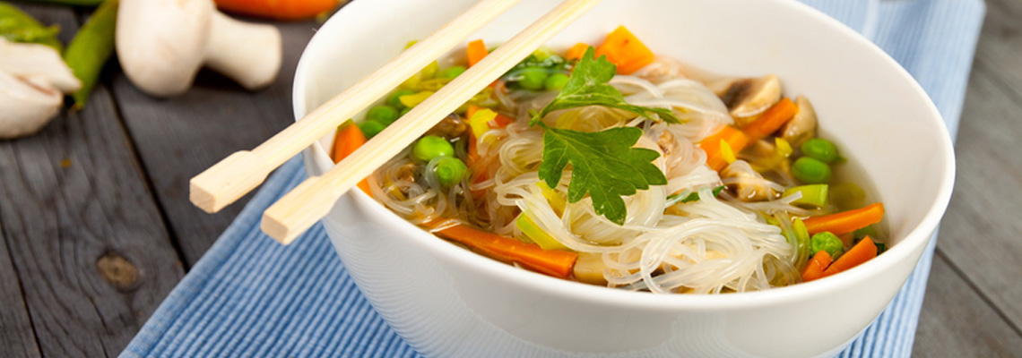 Exotisch: Asiatische Gemüsesuppe