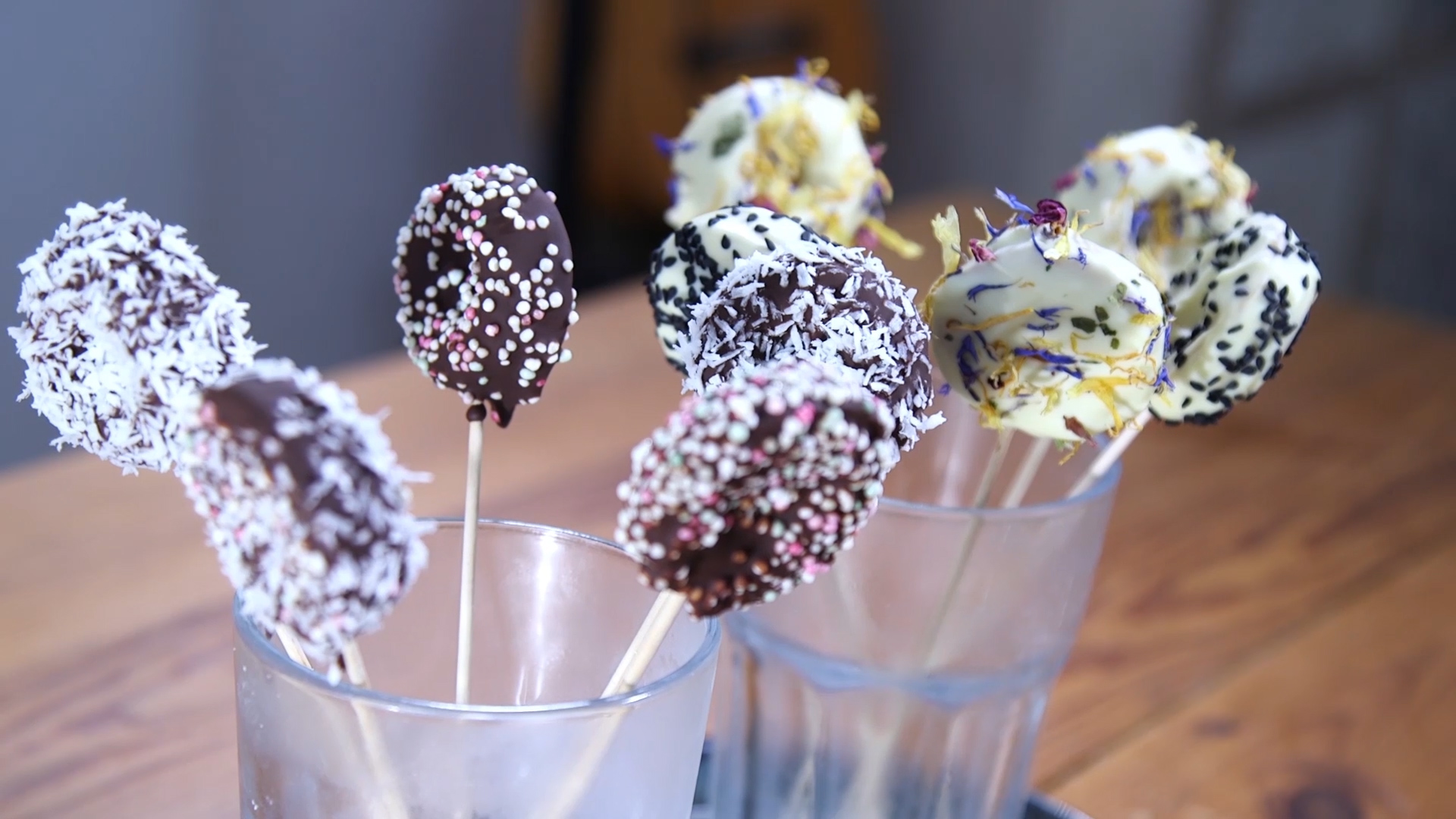 Vegane Mini-Donut Cake Pops