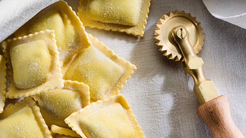 Gefüllte Ravioli mit Kalb