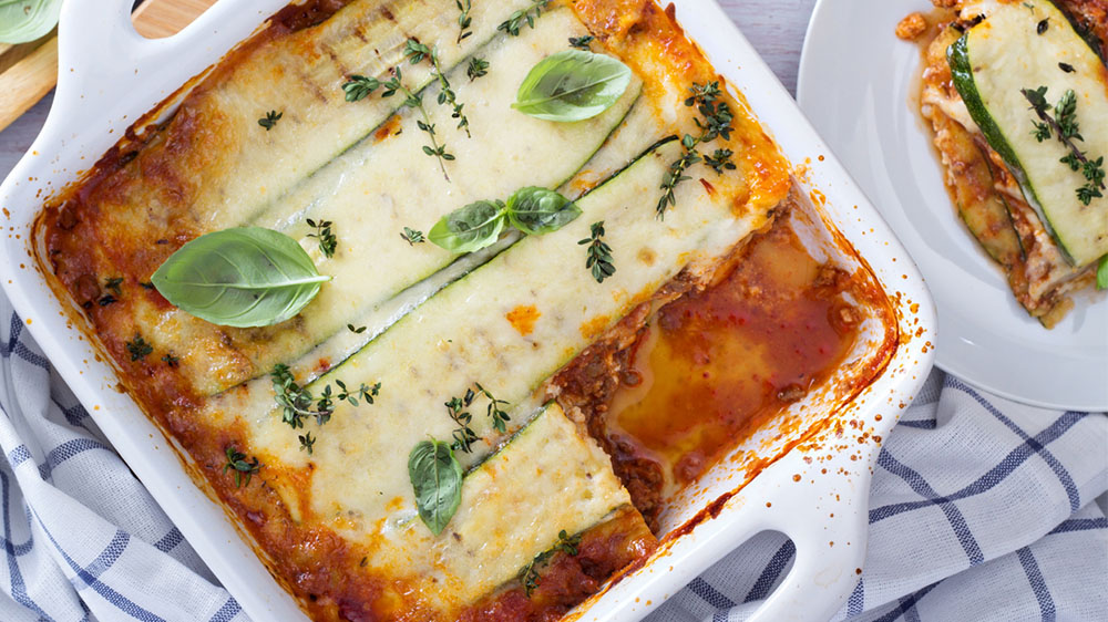 Zucchini-Lasagne: Low Carb