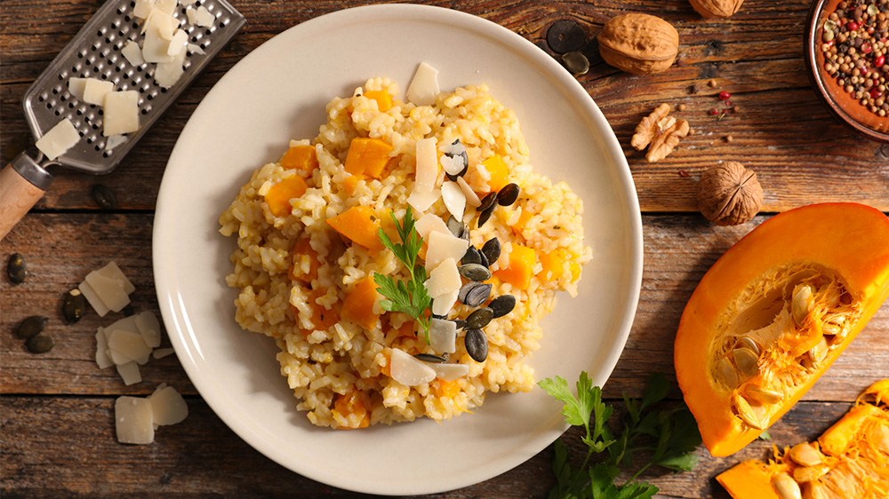 Herbstliches Kürbisrisotto