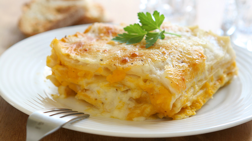 Kürbis-Lasagne: Mit Butternut & Béchamel