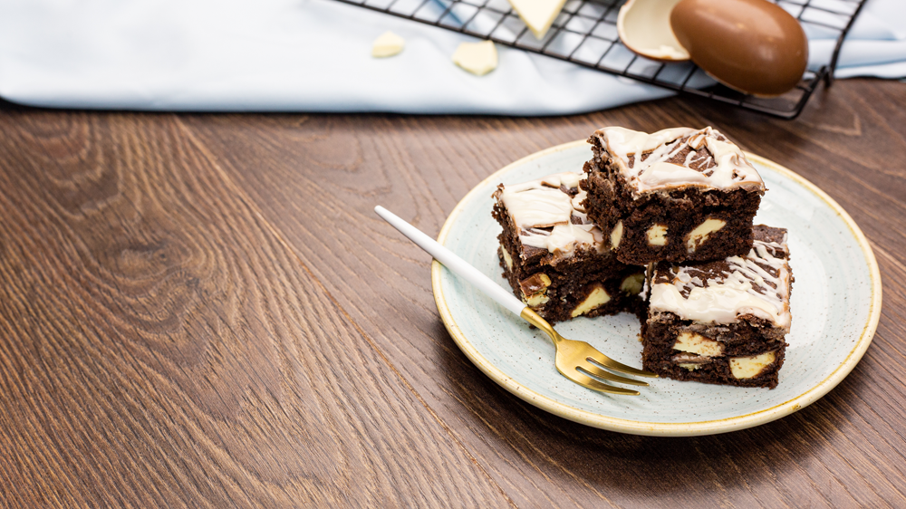 Brownies mit Kinder Schokolade