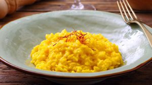 Risotto Milanese im Teller