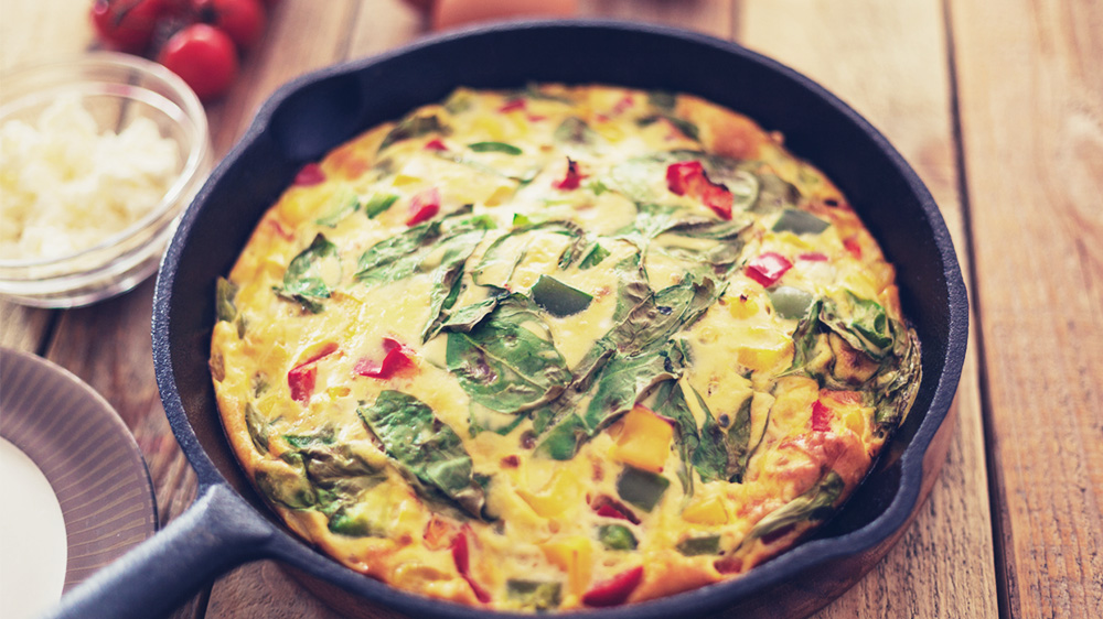 Tomaten-Spinat-Frittata