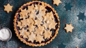 Linzer Torte im Ganzen