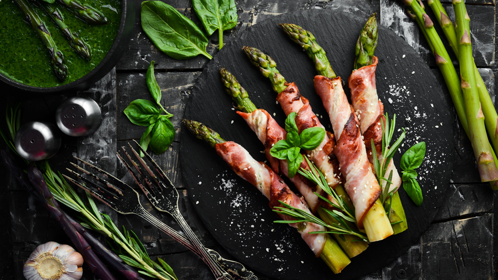 Sommerlich: Gegrillter Spargel