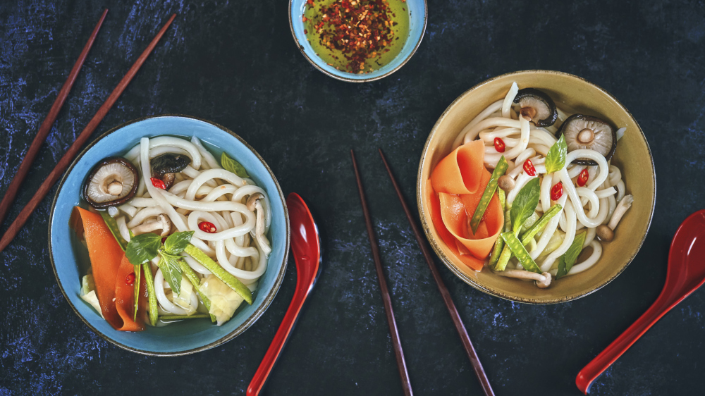 Schnell: Udon-Suppe mit Nudeln