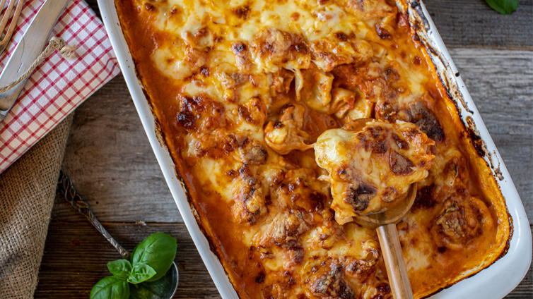 Tortellini-Auflauf mit Mozzarella