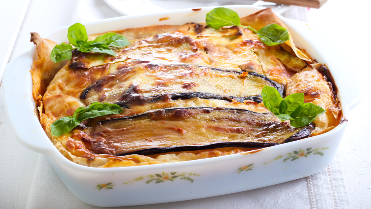 Auberginen-Lasagne