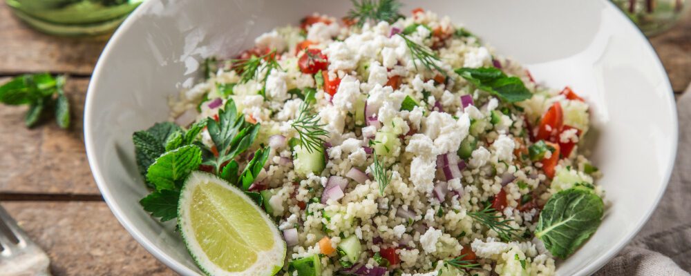 Couscous-Salat mit Feta